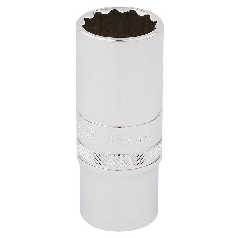Draper 33036 19mm Deep 12 Point Socket 3/8" Dr
