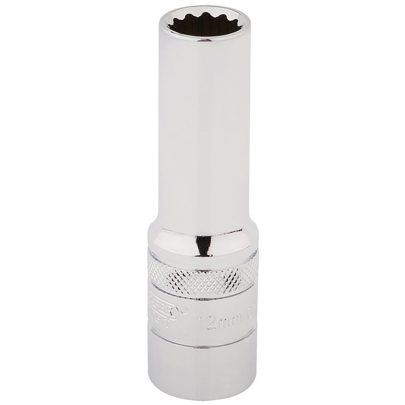 Draper 33731 HI-TORQ 12 Point Deep Socket, 1/2" Sq. Dr., 12mm