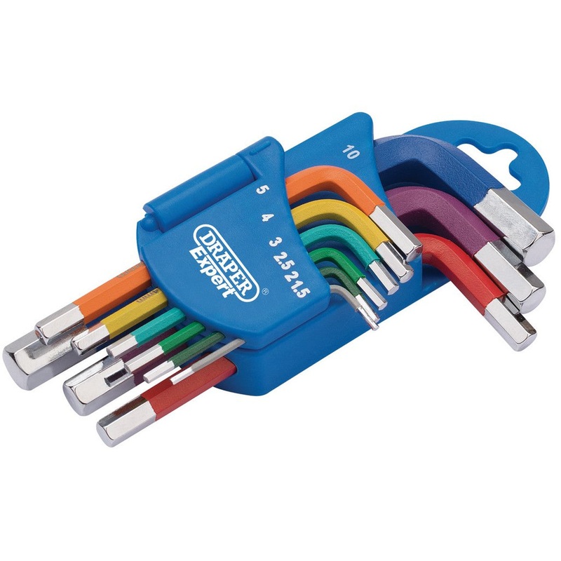 Draper 66126 9Pc Short Arm Hex Key Set