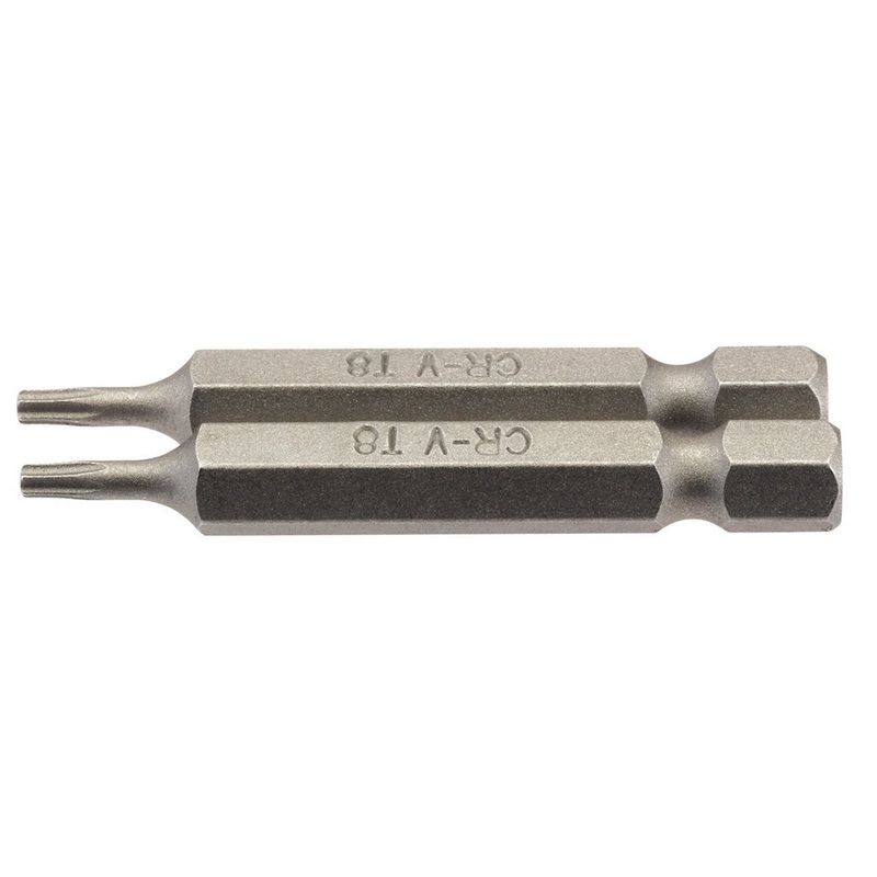 Draper 66484 TX-STAR Insert Bit, 1/4" Hex, 50mm Long, T8 (Pack of 2)