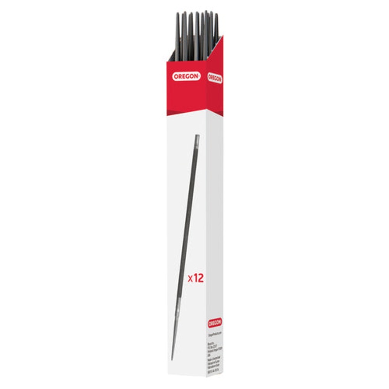 Oregon 70504T Round Files, 5/32 4X3 Pack