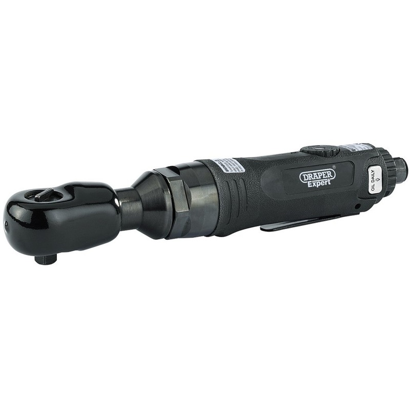 Draper 47568 Soft Grip Reversible Air Ratchet, 3/8" Sq. Dr.