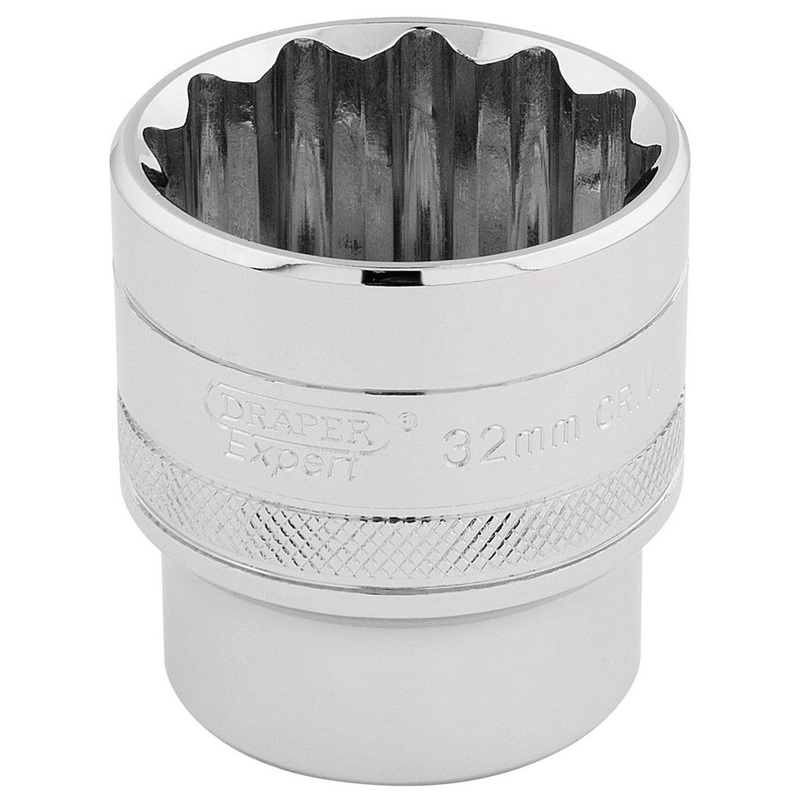 Draper 33593 32mm 12 Point Socket 1/2" Dr