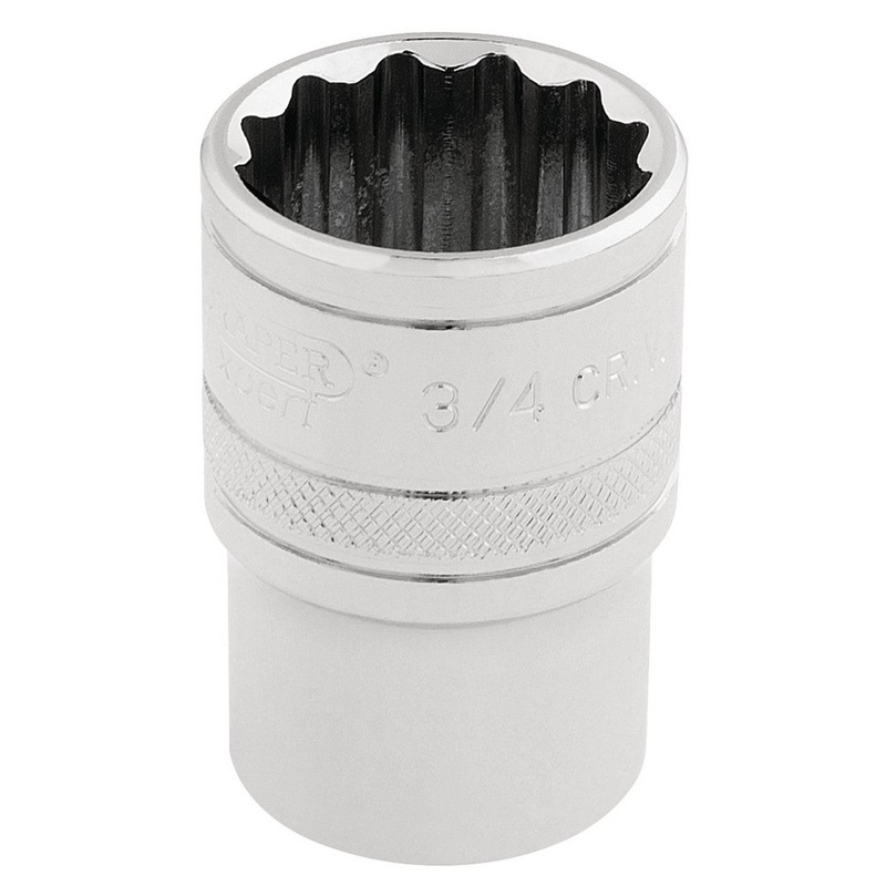 Draper 33660 HI-TORQ 12 Point Socket, 1/2" Sq. Dr., 3/4"