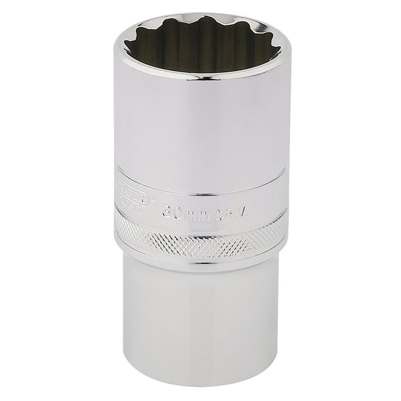 Draper 33858 Expert 1/2" Sq. Dr. HI-TORQ 12 Point Deep Socket (30mm)