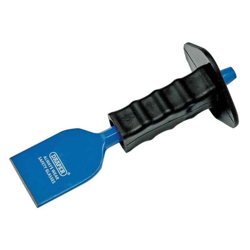 Draper 64676 Electrician's Bolster with Hand Guard, 225 x 60mm
