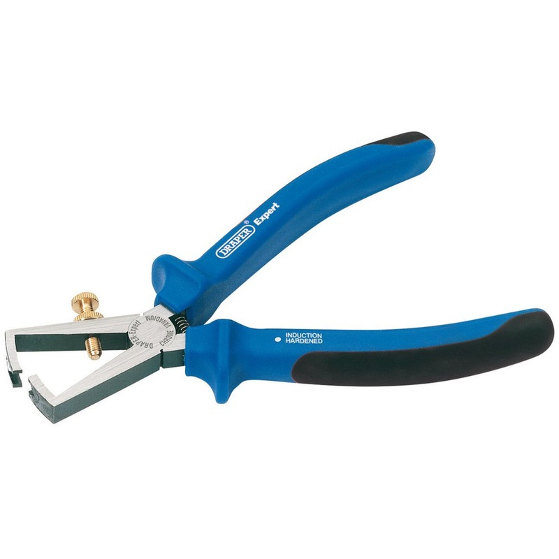 Draper 68894 Heavy Duty Soft Grip Wire Stripping Pliers, 150mm