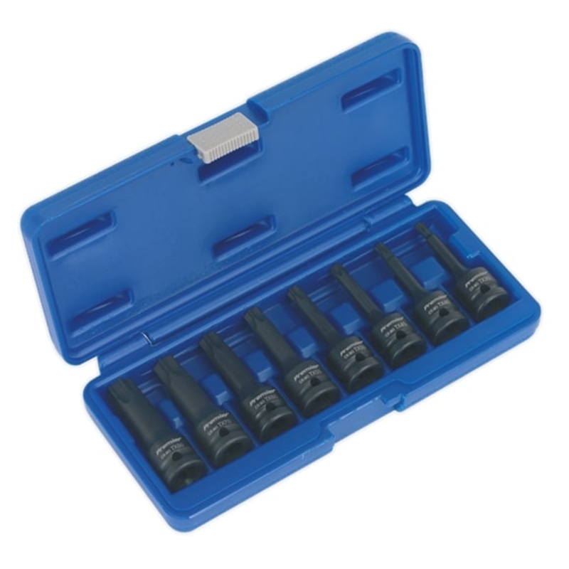 Sealey AK5602 8pc 1/2"Sq Drive TRX-Star Impact Socket Bit Set