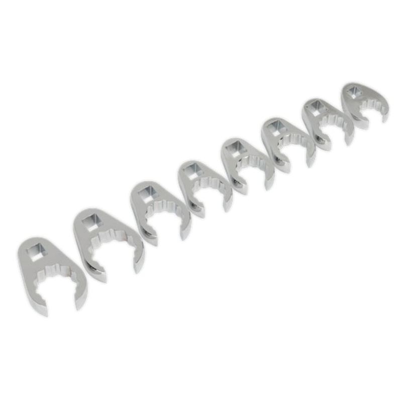 Sealey AK5981 8pc 1/2"Sq Drive Crow's Foot Spanner Set