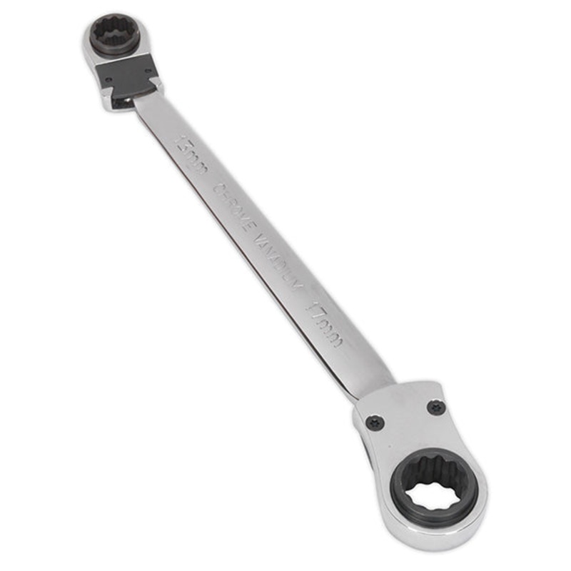 Sealey AK6389 Ratchet Ring Spanner 4-in-1 Reversible Metric