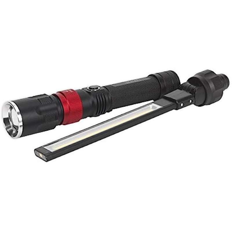 Sealey LED0121B Interchangeable COB LED Inspection Lamp & Torch 3 x AAA