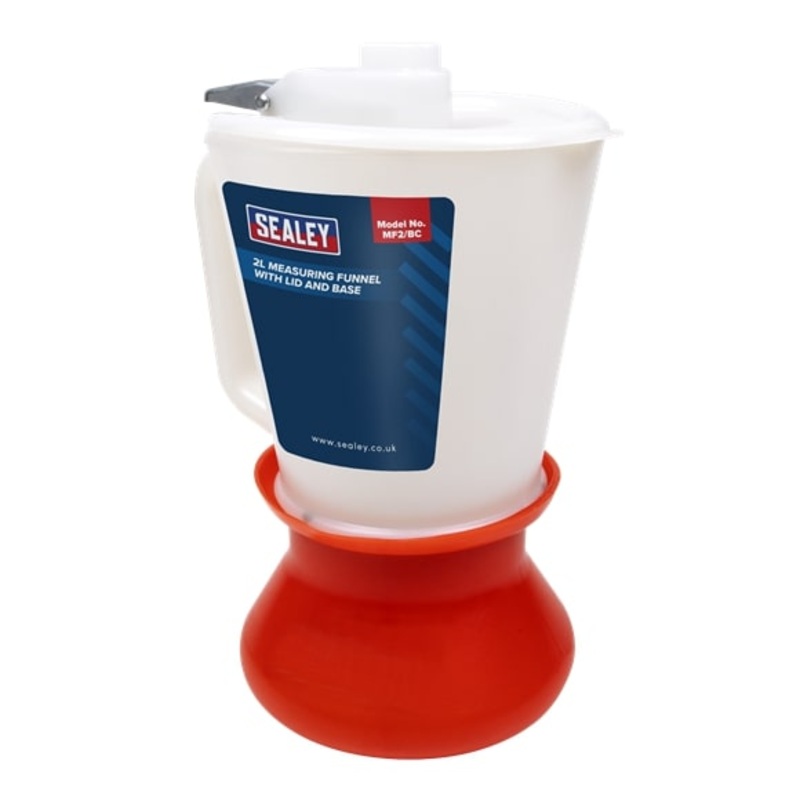Sealey MF2/BC 2L Measuring Funnel with Lid and Base