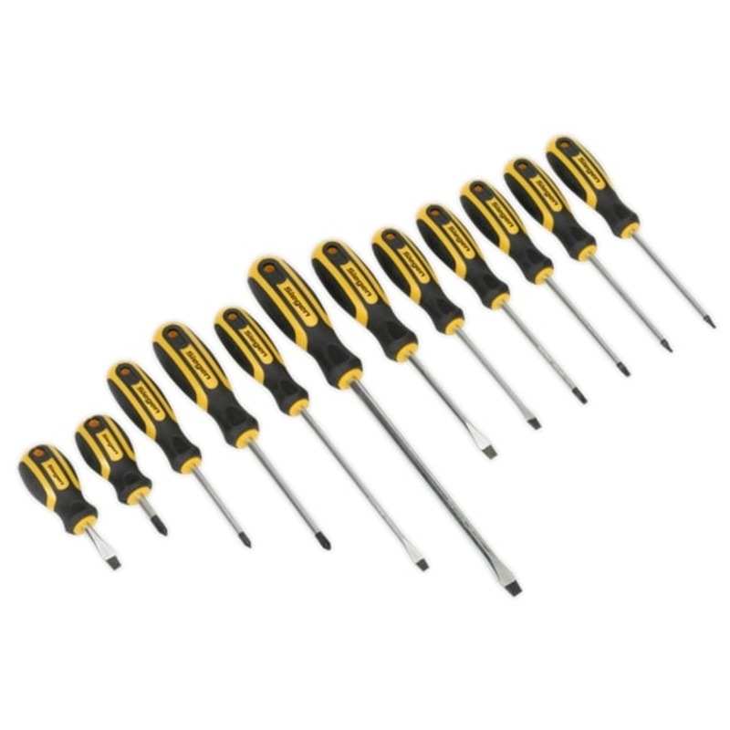 Sealey S0616 12pc Soft Grip Screwdriver Set