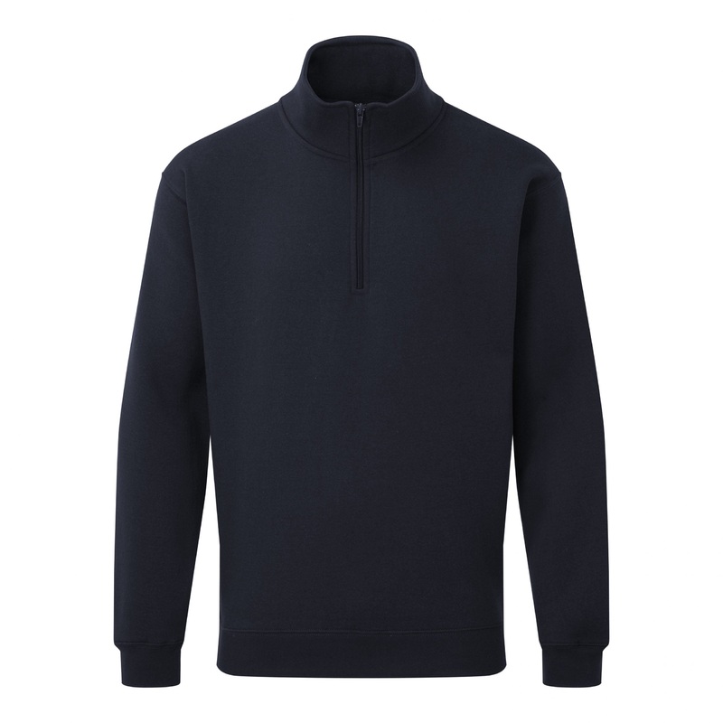 Castle Clothing Fort 167 Workforce 1/4 Zip Sweatshirt, Navy Blue