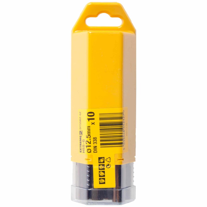 Dewalt DT5554-QZ Extreme 2 Heavy Duty Metal Drill Bit 8.5mm, 10x Pack