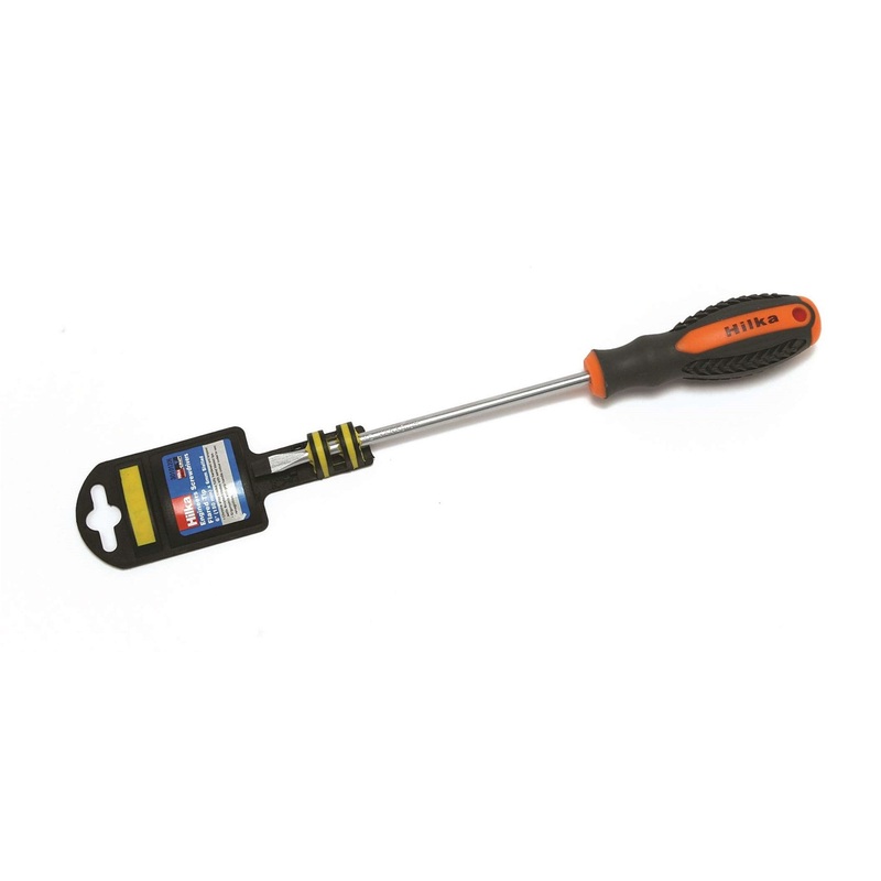 Hilka Engineers Screwdriver Flared Tip Slotted Pro Craft 6" (150 mm) x 6 mm