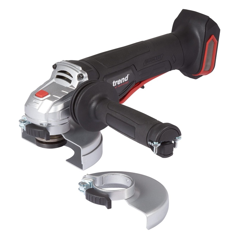 Trend 18V Brushless Cordless 115mm Angle Grinder Body Only