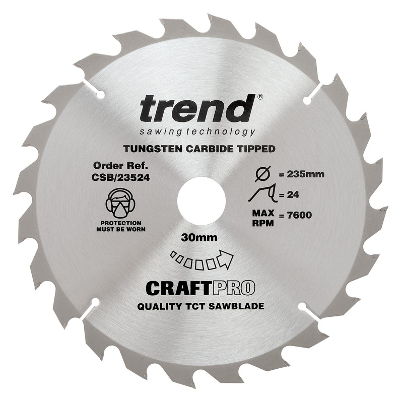 Trend Craft Saw Blade 235mm x 24T x 30mm
