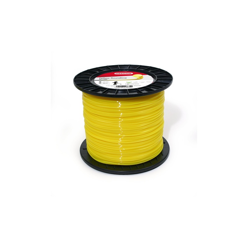 Oregon 90161E Yellow Roundline, Trimmer Line Wire, 2.0mm x 520 M (Spool)