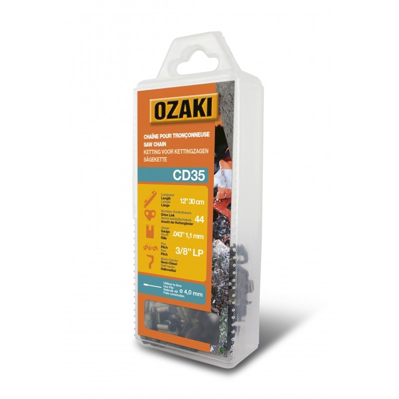 Ozaki CD35 12'' Chainsaw Chain Loop 3/8'' .043 1.1mm Gauge