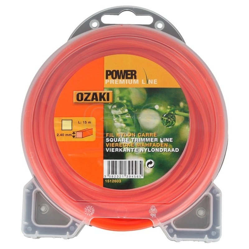Ozaki Premium Trimmer Line Square 2.4mm x 15m