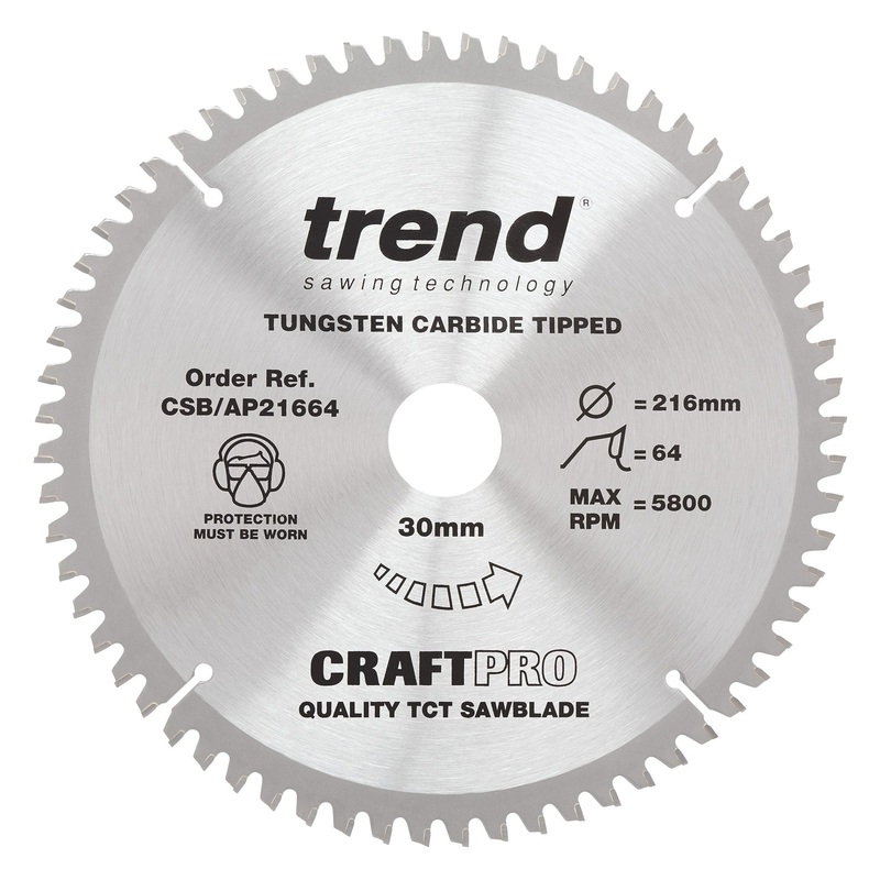 Trend Craft Blade TCP 216mm x 64T x 30mm