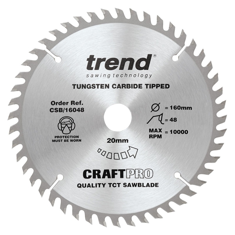 Trend Craft Saw Blade 160mm x 48T x 20mm