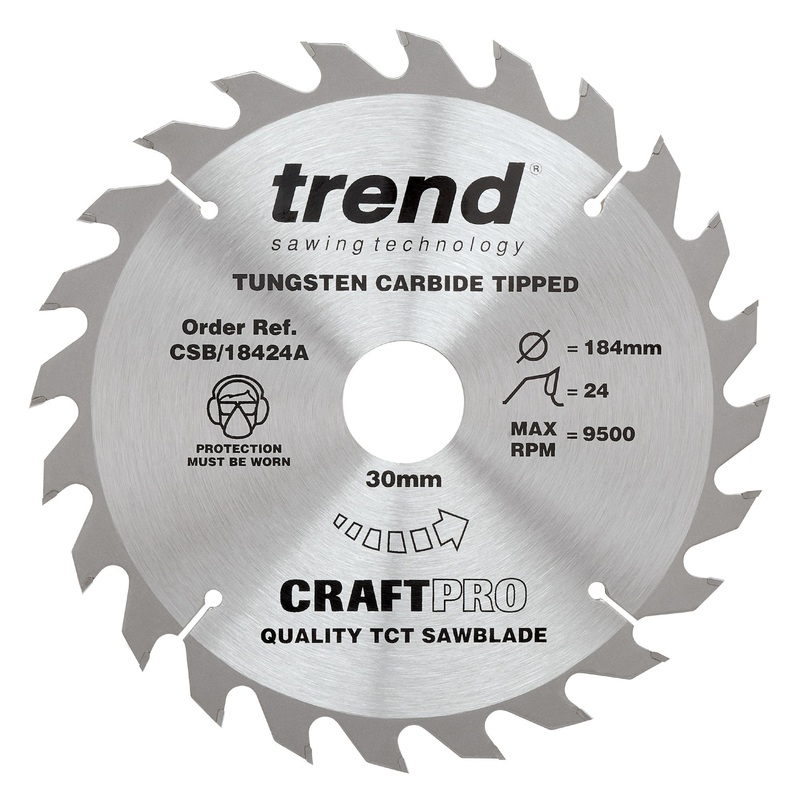 Trend Craft Saw Blade 184mm x 24T x 30mm