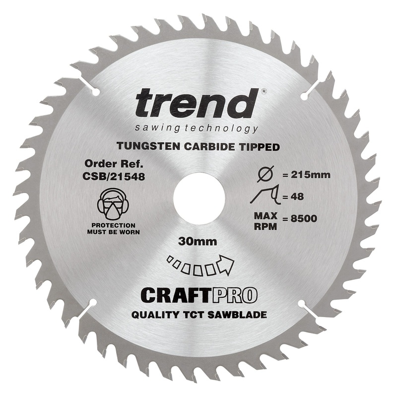 Trend Craft Saw Blade 215mm x 48T x 30mm