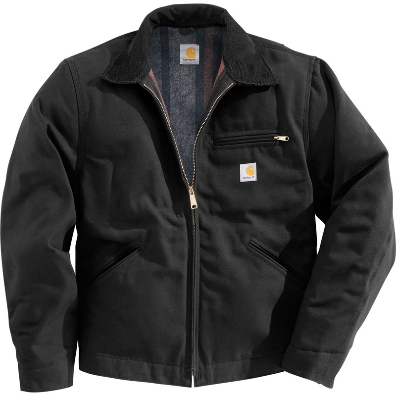 Carhartt 103828 Duck Detroit Jacket, Black