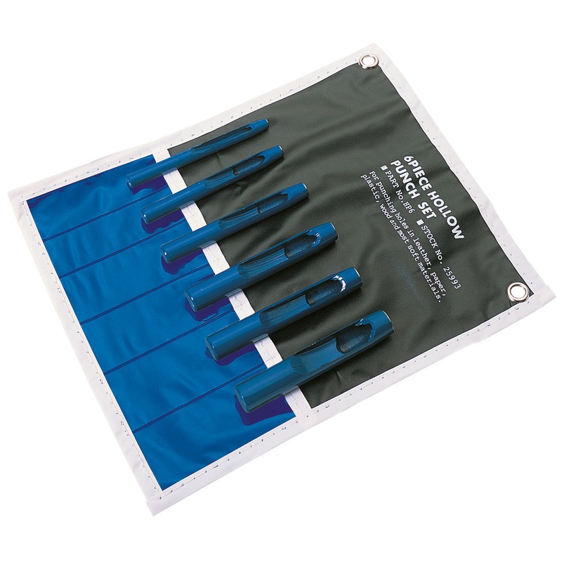 Draper 25993 Hollow Punch Set 5mm - 13mm Dia. (6 Piece)