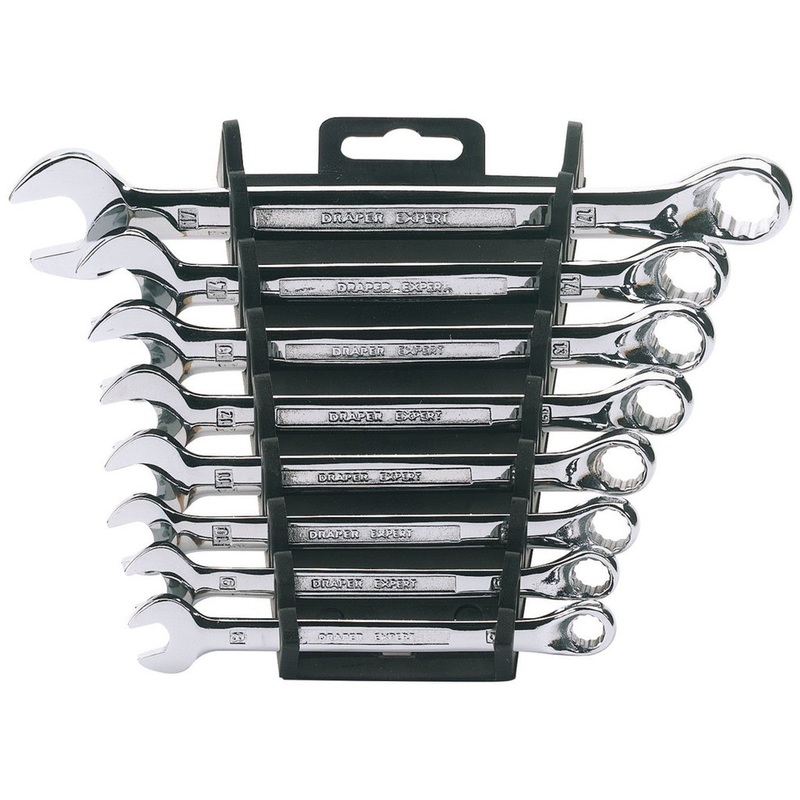 Draper 64604 HI-TORQ Metric Combination Spanner Set (8 Piece)