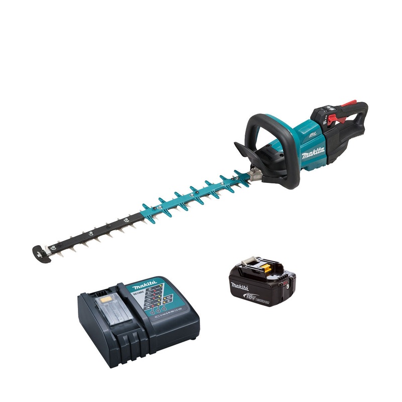 Makita DUH601 Single 18v Brushless Hedge Clipper 60cm - 1 x 5.0Ah + Charger