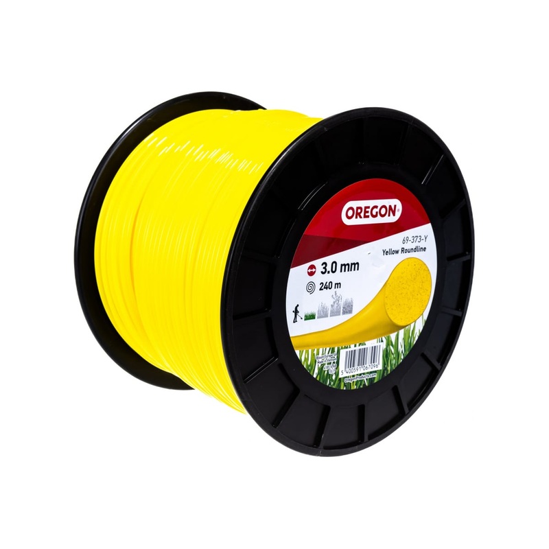 Oregon 69-373-Y Yellow Round Trimmer Line, 3.0mm, 5lb/240m Spool