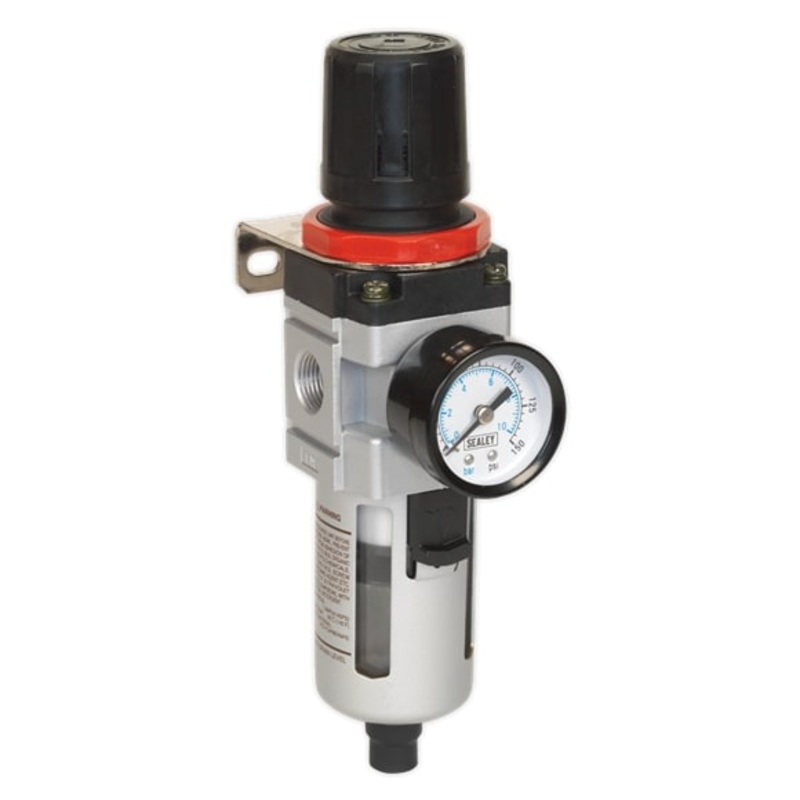 Sealey SA2001/FR Air Filter/Regulator with Gauge