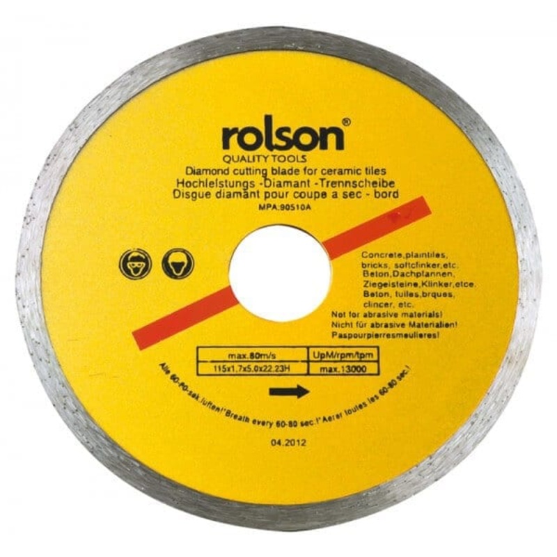 115mm Continuous Ceramic Tile Cutting Diamond Tipped Blade