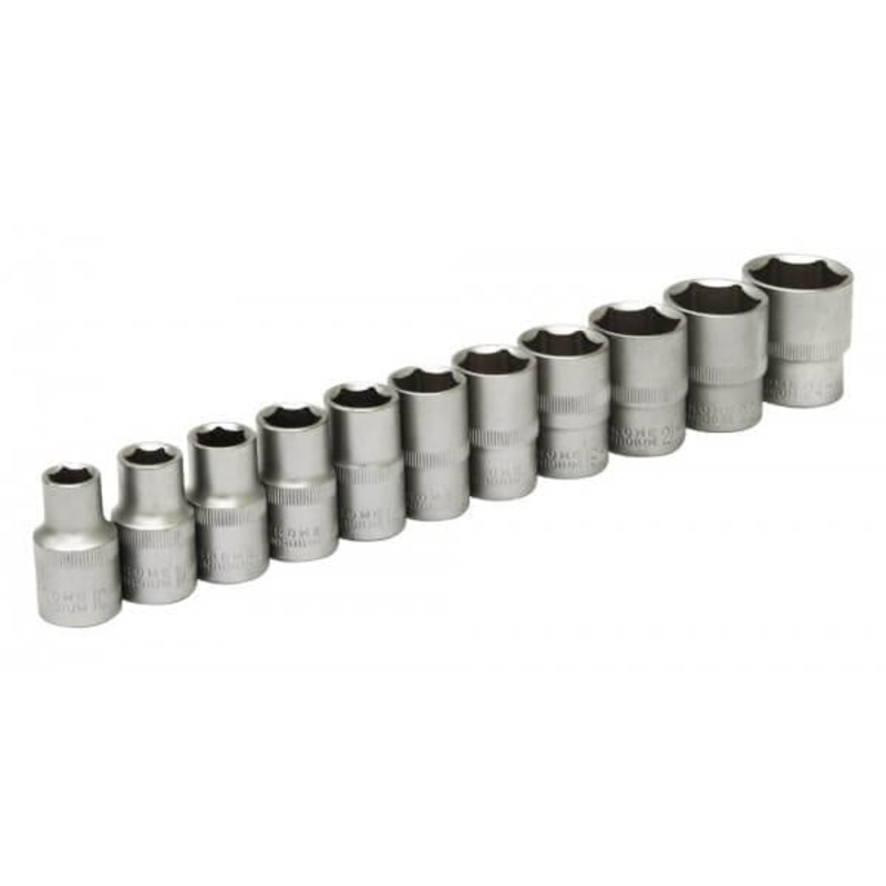 11pc 1/2 Dr Shallow Socket Set 10,11,12,13,14,16,17,19,21,22,