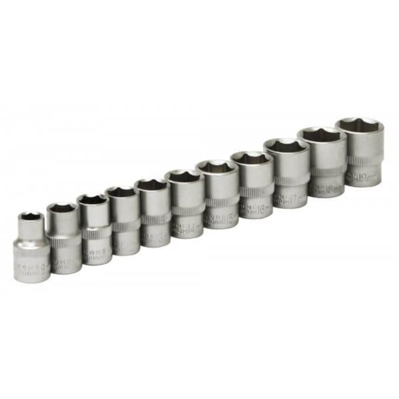 11pc 3/8 Dr Shallow Socket Set 8,10,11,12,13,14,15,16,17,18,