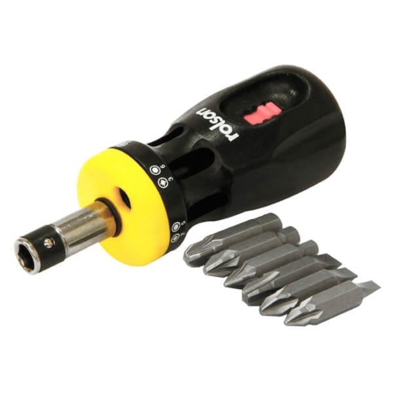 12-in-1 Stubby Ratchet Screwdriver
