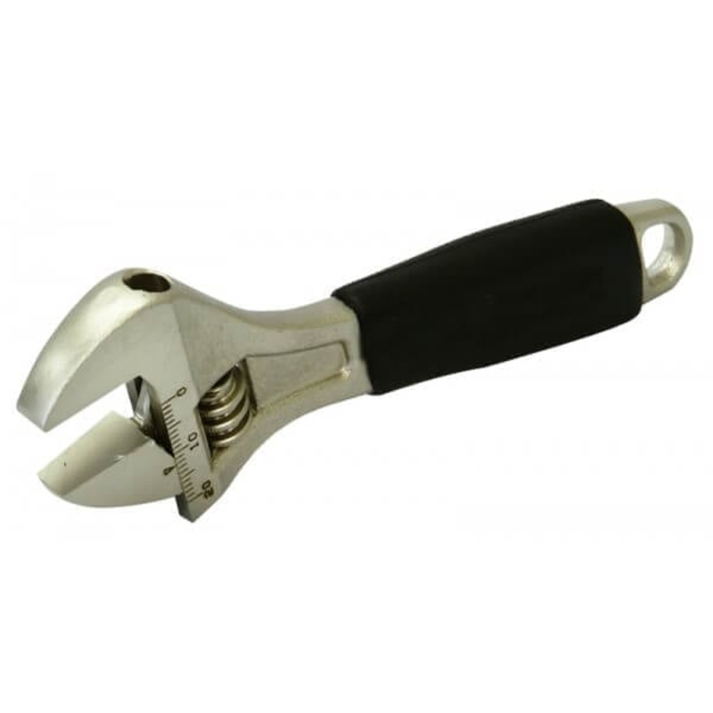 150mm Adjustable Wrench with Rubber Grip