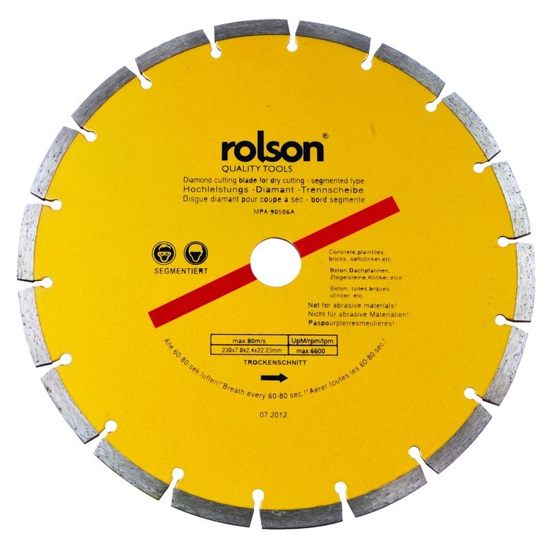 230mm Dry Cut Segmented Diamond Tipped Blade