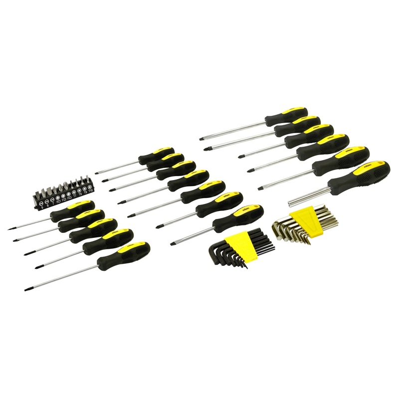 44 Piece Screwdriver, Hex Key & Bit Set