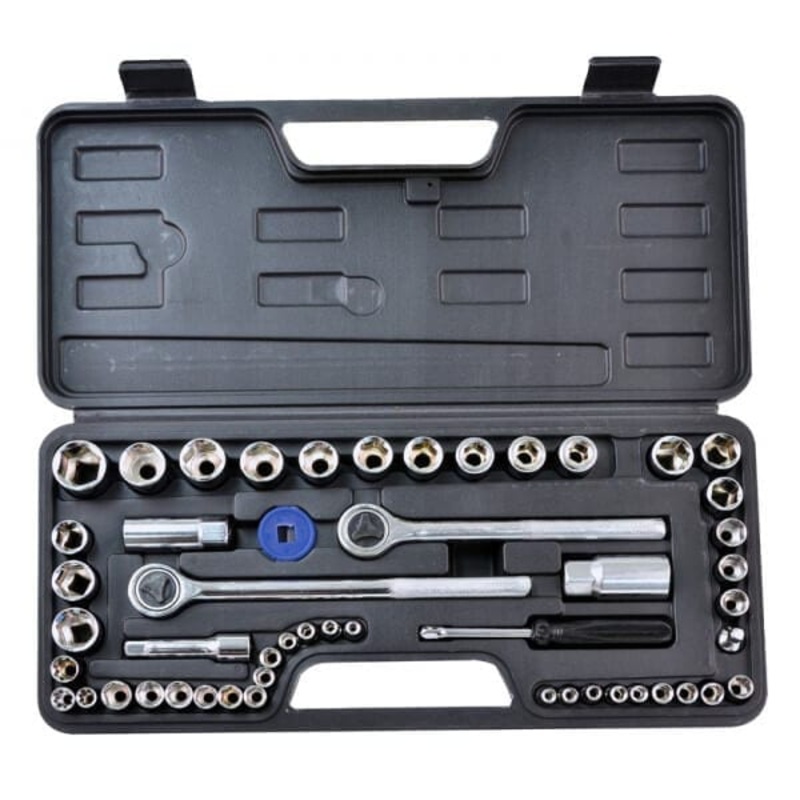 52pc 1/4" & 1/2" Drive Socket Set