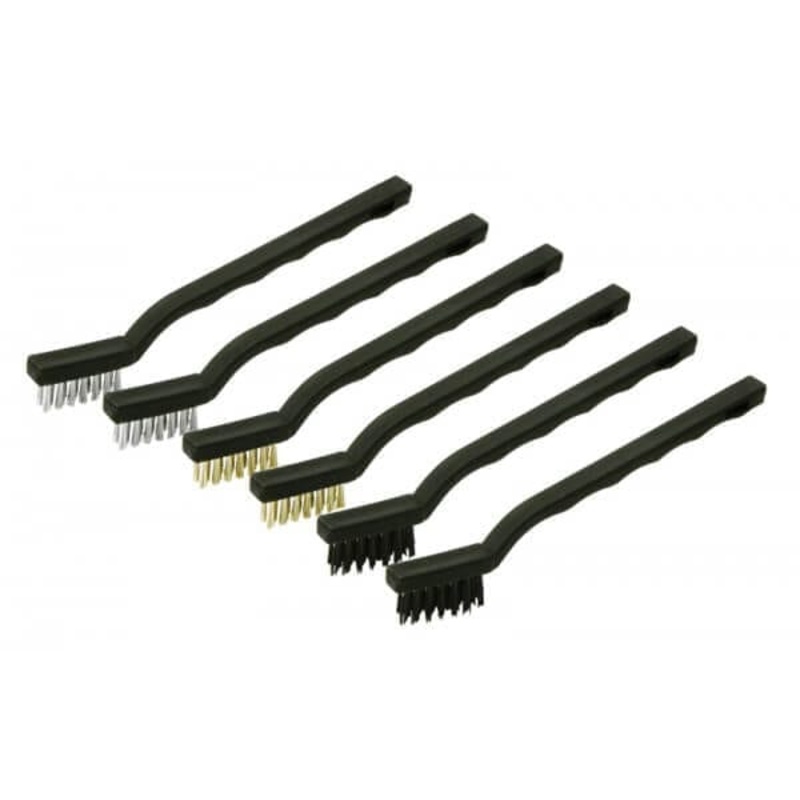 6 Piece 175mm Mini Wire Brush Set