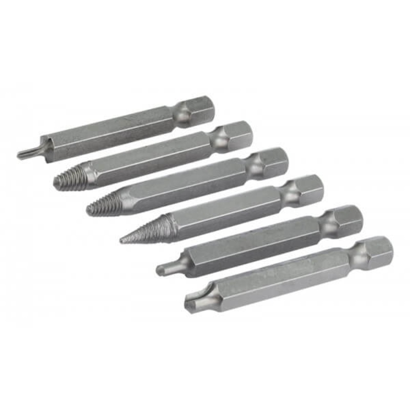 6 Piece Damaged Screw & Bolt Remover