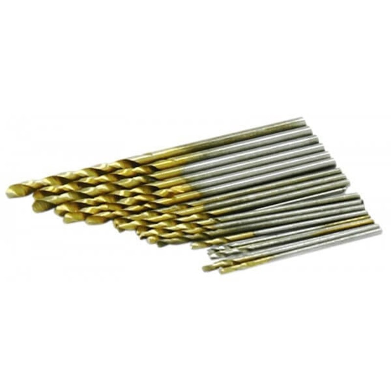20pc Micro HSS Drill Bit Set 0.3 - 1.6mm