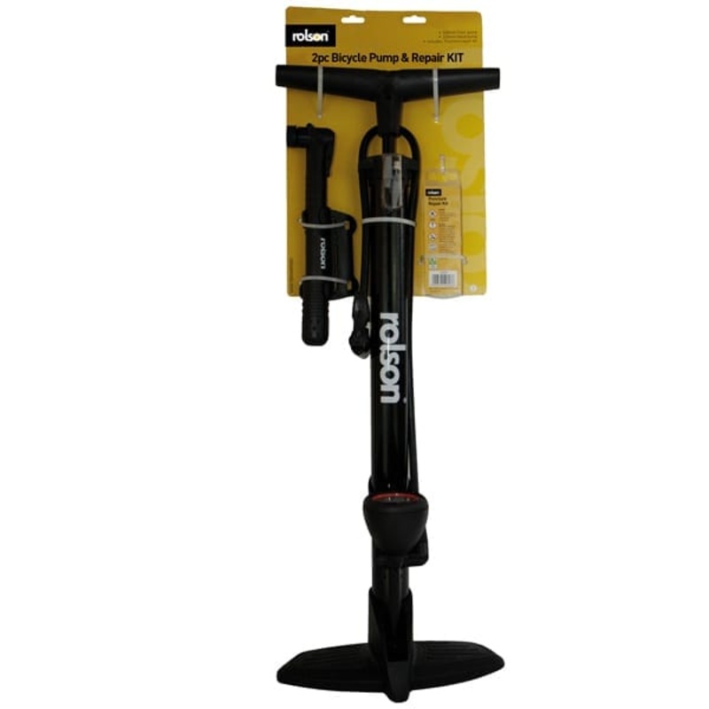 2pc Bicycle Pump & Repair Kit