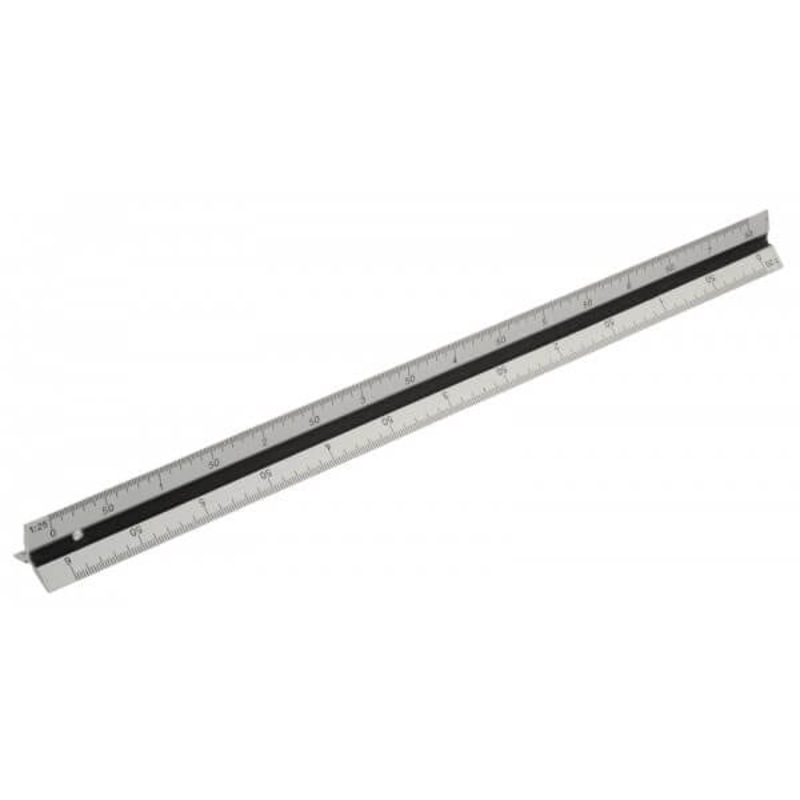300mm Triangle Scale Aluminium Ruler