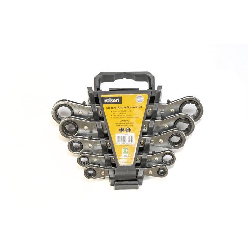 5pc Ratchet Ring Spanner Set