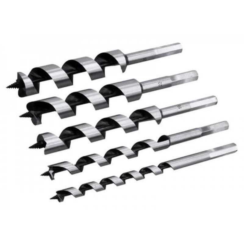 5pc x 200mm Auger Bit Set
